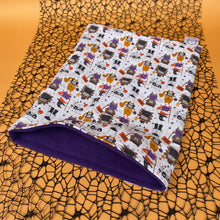 Load image into Gallery viewer, Halloween animals snuggle sack. Sleeping bag for hedgehogs or guinea pigs.