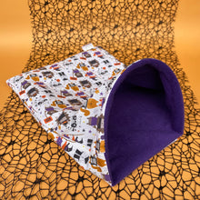 Load image into Gallery viewer, Halloween animals snuggle sack. Sleeping bag for hedgehogs or guinea pigs.