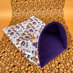 Halloween animals snuggle sack. Sleeping bag for hedgehogs or guinea pigs.