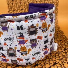 Load image into Gallery viewer, Halloween animals cuddle cup. Pet sofa. Hedgehog and small guinea pig bed.