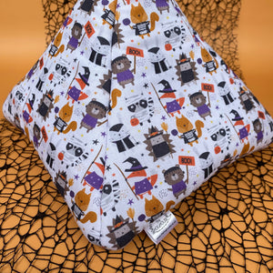 Halloween animals tent house. Hedgehog and small animal house.