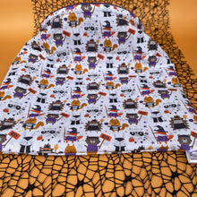 Load image into Gallery viewer, LARGE Halloween animals snuggle sack. Sleeping bag for hedgehogs and guinea pigs