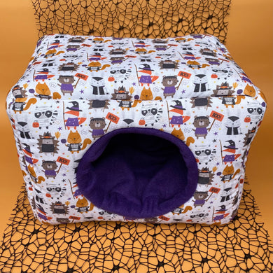 LARGE Halloween animals cosy bed. Cosy cube. Cuddle Cube. Snuggle house.