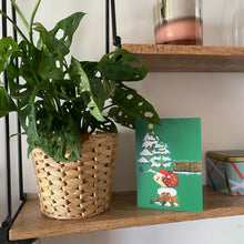 Load image into Gallery viewer, Pack of 6 hedgehog Christmas cards. Festive hedgehog cards.