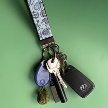 Load image into Gallery viewer, Hedgehog wristlet keychain. Hedgehog keyring.