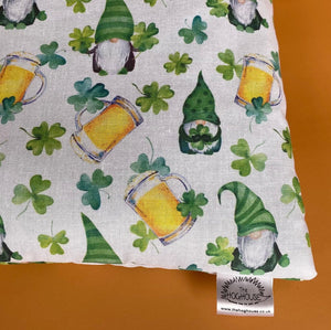 Irish gnome padded bonding bag, carry bag for hedgehog. Fleece lined pet tote.