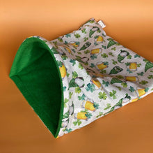 Load image into Gallery viewer, LARGE Irish gnome snuggle sack. Snuggle pouch bag for hedgehogs and guinea pigs.