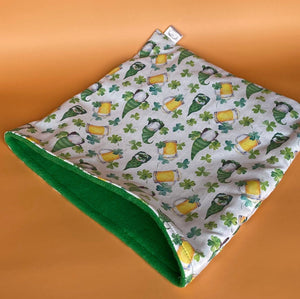 LARGE Irish gnome snuggle sack. Snuggle pouch bag for hedgehogs and guinea pigs.