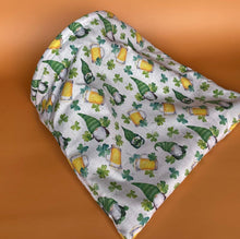 Load image into Gallery viewer, LARGE Irish gnome snuggle sack. Snuggle pouch bag for hedgehogs and guinea pigs.
