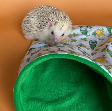 Load image into Gallery viewer, Irish gnome snuggle sack, snuggle pouch, sleeping bag for hedgehog and small guinea pigs.