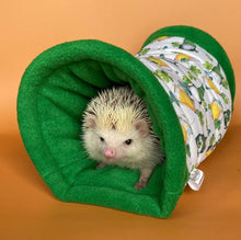 Load image into Gallery viewer, Irish gnomes full cage set. Cube house, snuggle sack, tunnel cage set for small pets.