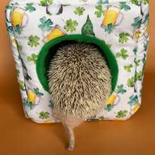 Load image into Gallery viewer, Irish gnomes full cage set. Cube house, snuggle sack, tunnel cage set for small pets.