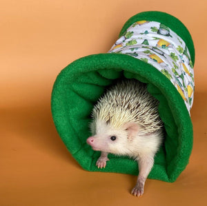 Irish gnome stay open tunnel. Padded fleece tunnel. Tube. Padded tunnel.