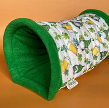 Load image into Gallery viewer, Irish gnomes full cage set. Cube house, snuggle sack, tunnel cage set for small pets.