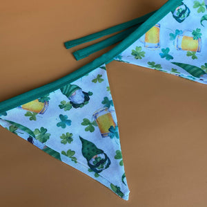 Irish gnomes miniature bunting. Viv decorations. Cage decorations.