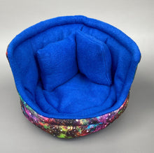 Load image into Gallery viewer, Nebula cuddle cup. Pet sofa. Hedgehog and small guinea pig bed. Small pet beds.