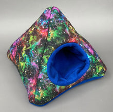 Load image into Gallery viewer, Nebula tent house. Hedgehog and small animal house. Padded fleece lined house.