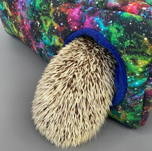 Load image into Gallery viewer, Nebula corner house. Hedgehog and small pet cube house. Padded fleece lined house.