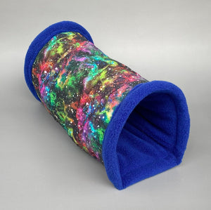 Nebula stay open tunnel. Padded fleece tunnel. Tube. Padded small pet cosy tunnel.