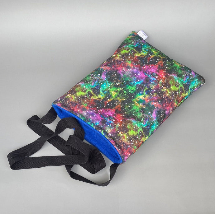 Nebula padded bonding bag, carry bag for hedgehog. Fleece lined pet tote.