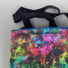 Load image into Gallery viewer, Nebula padded bonding bag, carry bag for hedgehog. Fleece lined pet tote.