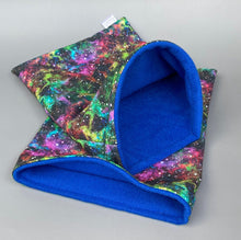 Load image into Gallery viewer, Nebula mini set. Tunnel, snuggle sack and toys. Fleece bedding. Fleece tunnel and pouch