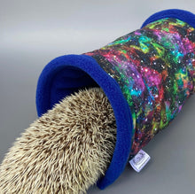 Load image into Gallery viewer, Nebula mini set. Tunnel, snuggle sack and toys. Fleece bedding. Fleece tunnel and pouch