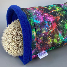 Load image into Gallery viewer, Nebula mini set. Tunnel, snuggle sack and toys. Fleece bedding. Fleece tunnel and pouch