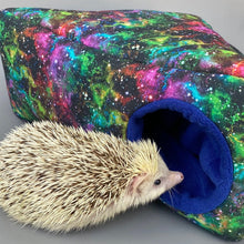 Load image into Gallery viewer, Nebula full cage set. Corner house, snuggle sack, tunnel cage set for hedgehog or small pet.