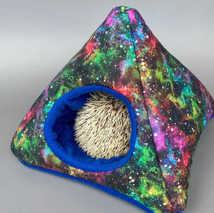 Nebula tent house. Hedgehog and small animal house. Padded fleece lined house.