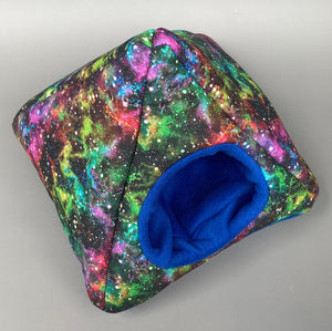 Nebula tent house. Hedgehog and small animal house. Padded fleece lined house.