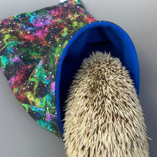 Load image into Gallery viewer, Nebula snuggle sack, snuggle pouch, sleeping bag for hedgehog and small guinea pigs.