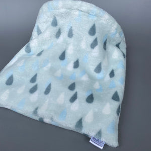 LARGE rain drops cuddle soft snuggle sack. Sleeping bag for hedgehogs and guinea pigs