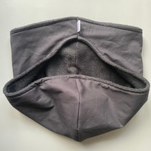 Load image into Gallery viewer, Black bonding scarf for hedgehogs and small pets. Bonding pouch. Fleece lined.