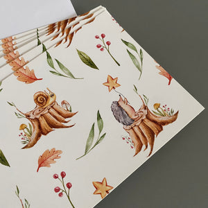 Pack of 10 hedgehog note cards with envelopes. Hedgehog cards. Hedgehog stationary.