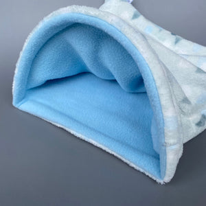 LARGE rain drops cuddle soft snuggle sack. Sleeping bag for hedgehogs and guinea pigs