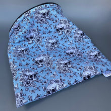 Load image into Gallery viewer, LARGE Vintage Floral Skulls snuggle sack. Snuggle pouch for guinea pigs