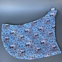 Load image into Gallery viewer, Vintage Floral Skulls bonding scarf for hedgehogs and small pets. Bonding pouch.