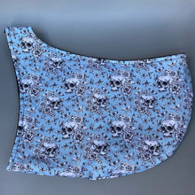 Load image into Gallery viewer, Vintage Floral Skulls bonding scarf for hedgehogs and small pets. Bonding pouch.