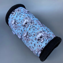 Load image into Gallery viewer, Vintage Floral Skulls mini set. Tunnel, snuggle sack and toys. Fleece bedding.