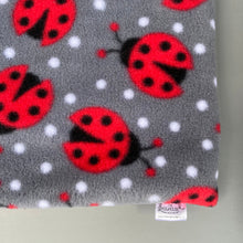 Load image into Gallery viewer, LARGE Ladybird snuggle sack. Sleeping bag for hedgehogs, guinea pigs and small pets.