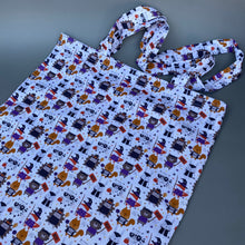 Load image into Gallery viewer, Halloween animals shopping bag. Reusable shopping bag. Compact tote bag.