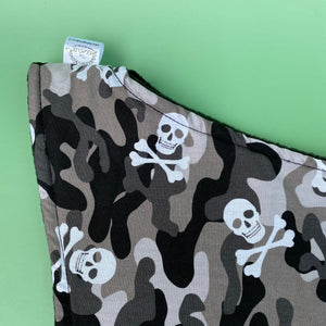 Camo skulls bonding scarf for hedgehogs and small pets. Bonding pouch. Fleece lined.