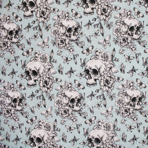 Vintage Floral Skulls miniature bunting. Viv decorations. Cage decorations.