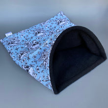 Load image into Gallery viewer, LARGE Vintage Floral Skulls snuggle sack. Snuggle pouch for guinea pigs