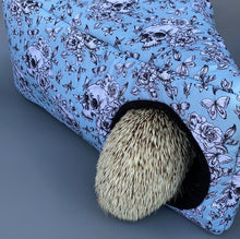 Load image into Gallery viewer, Vintage Floral Skulls full cage set. Corner house, snuggle sack, tunnel cage set.
