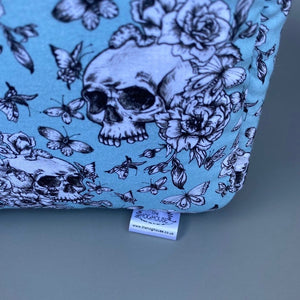 LARGE Vintage Floral Skulls cosy bed. Cosy cube. Cuddle Cube. Snuggle house.