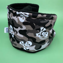 Load image into Gallery viewer, Camo skulls cuddle cup. Pet sofa. Hedgehog and small guinea pig bed. Small pet beds.