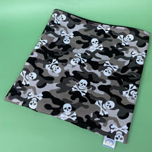 Load image into Gallery viewer, LARGE Camo skulls snuggle sack. Snuggle pouch for guinea pigs