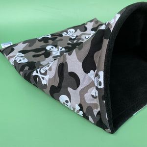 LARGE Camo skulls snuggle sack. Snuggle pouch for guinea pigs